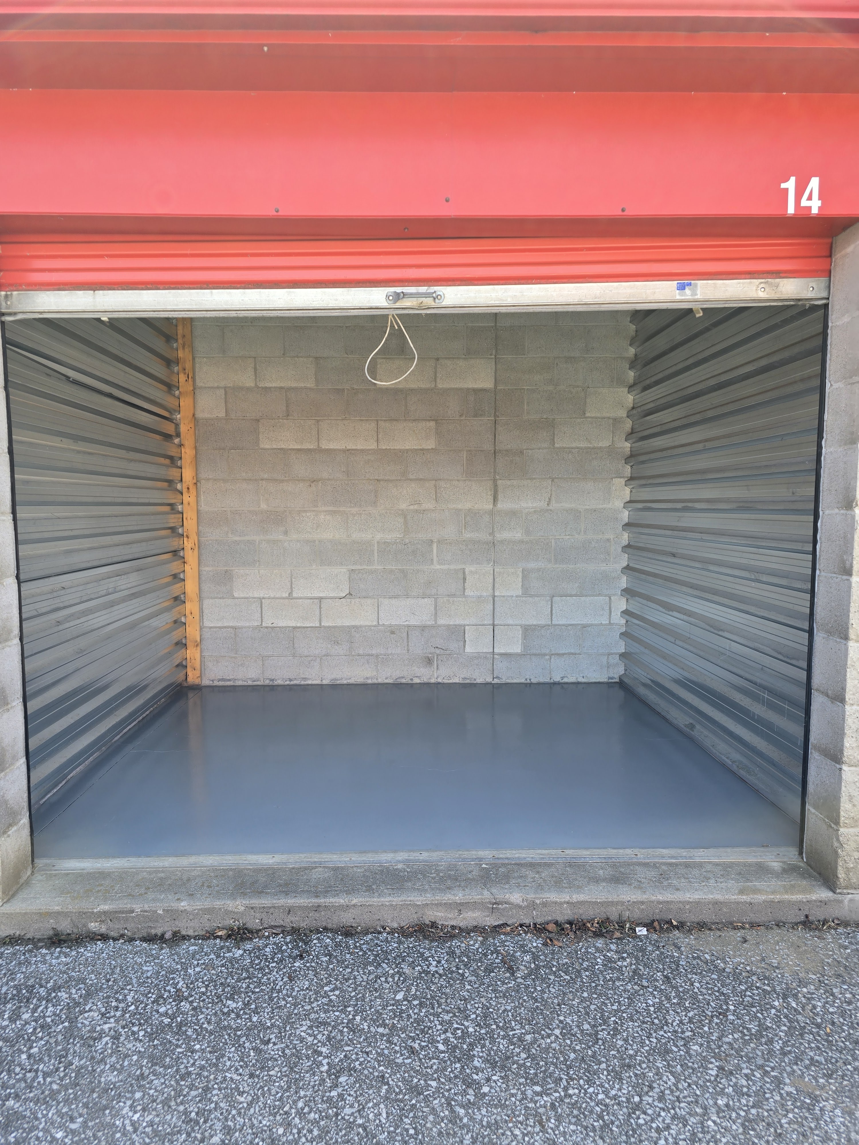 10x10 storage unit interior at Norweld Storage Orillia