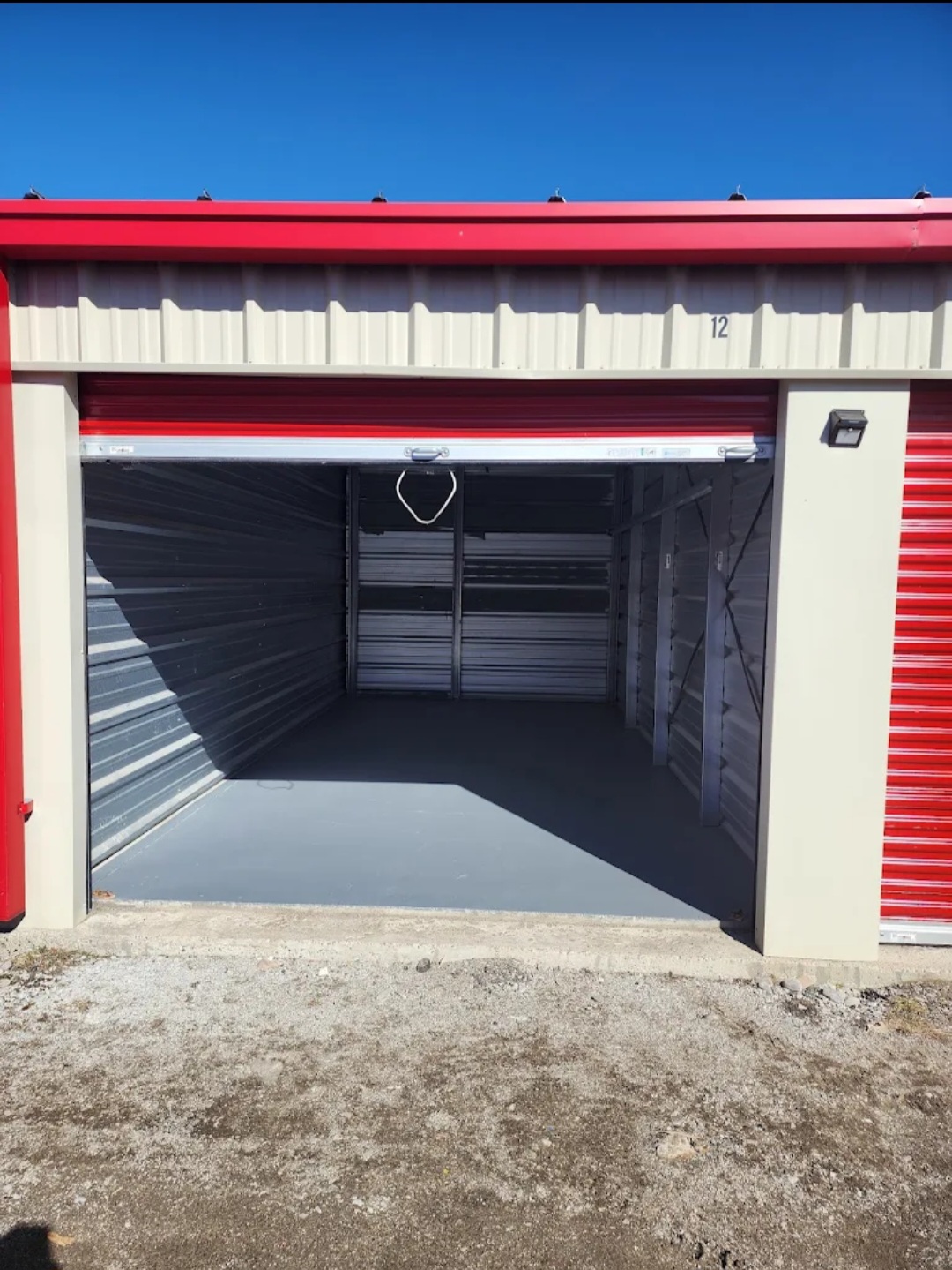 10x20 storage unit interior at Norweld Storage Orillia